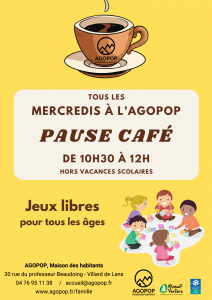 Bouge en Famille : pause café et partie crêpes @ Agopop, Maison des habitants