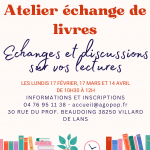 Atelier échange de livres